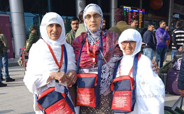 Women's Umrah Group at Srinagar Airport