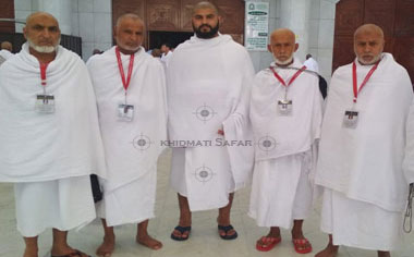 Khidmati Safar Umrah Pilgrims along with Umrah guides at Miqat ready to perform their second Umrah