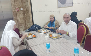 during Umrah dining table